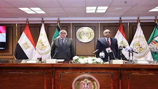 صور| أعضاء هيئة قضايا الدولة الجدد يؤدون اليمين القانونية أمام وزير العدل ورئيس الهيئة