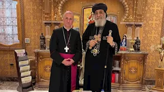 البابا تواضروس يستقبل رئيس أساقفة هامبورج