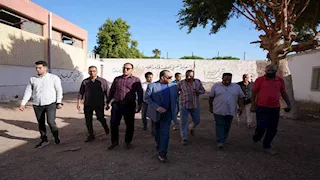 محافظ أسيوط يتفقد مشروع تطوير مركز خان الخليلي بمركز الفتح -صور