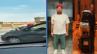 كواليس فيديو تشبث شخص بسيارة بالقاهرة