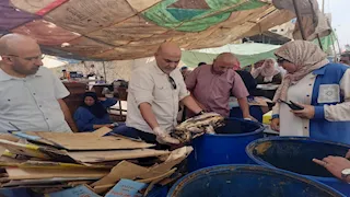 ضبط نصف طن لحوم وأسماك فاسدة في قويسنا بالمنوفية (صور)