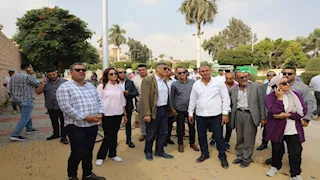 95 % نسبة إنجاز أعمال التطوير بمحيط المتحف المصري الكبير- صور