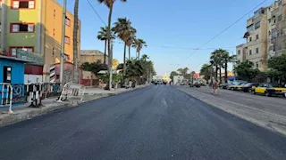 بنسبة 100%.. رصف 22 شارع بحي الجمرك  في الإسكندرية - صور 