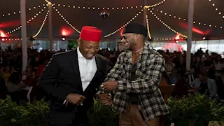 بالصور- محمد رمضان مع عمدة نيويورك: "لمست محبته لبلدي وطني العربي"