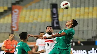 الزمالك ينهي الشوط الأول متقدماً على المصري بهدف الدباغ