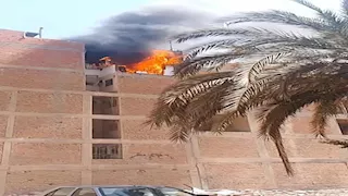 الحماية المدنية تسيطر على حريق شقة سكنية بالصف