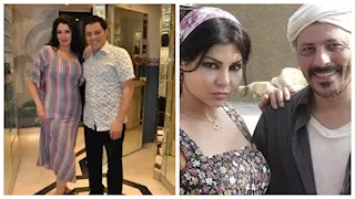 عمرو عبدالجليل ينشر صورة مع هيفاء وهبي ويعلق: "عصر ما قبل الـ AI"