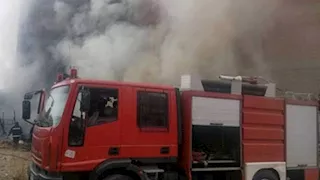 حريق يضرب عقارًا في السيدة عائشة