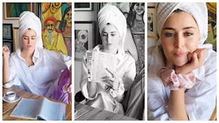 "بتلعب كلمات متقاطعة".. أحدث جلسة تصوير لـ عائشة بن أحمد بإطلالة غريبة