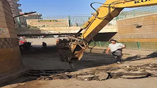 الغلق لمدة أسبوع كامل.. بدء تطوير نفق السمك بشبين الكوم -صور