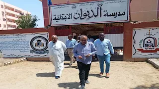بالصور- سكرتير أسوان يتابع استعدادات مدارس نصر النوبة للعام الدراسي