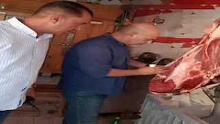 بالصور- ضبط لحوم وكبدة فاسدة في حملة بالمنوفية