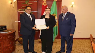 ختام التدريب الصيفي لطلاب "اقتصاد وعلوم سياسية" بجامعة القاهرة داخل مجلس الدفاع الوطني