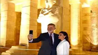 بالصور - ملك إسبانيا وزوجته في أحضان حتشبسوت بالأقصر