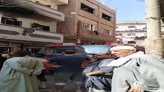 حريق هائل يلتهم شقة في سمسطا ببني سويف 