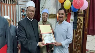 مديرية أوقاف سوهاج تكرم الزميل عمار عبدالواحد في احتفال المولد النبوي
