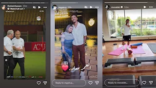 ستوري نجوم كرة القدم.. محمد صلاح في الجيم.. ونجوم الأهلي والزمالك في معسكر الفراعنة