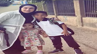 زوجة مؤمن زكريا تنشر صورتين لابنائهما في أول يوم دراسة