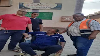 استجابة لاستغاثة "فيسبوك".. محافظ المنوفية يأمر بإيواء ورعاية "مشرد" (صور)
