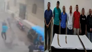 مشاجرة عنيفة بالمنيا.. ضرب بالعصي وسكاكين في الشارع