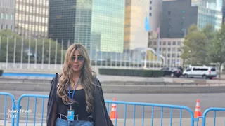 إيمان أبوطالب في نيويورك لتغطية أعمال الجمعية العامة للأمم المتحدة