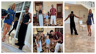 محمد رمضان يرقص مع لارا ترامب وابنتها كارولينا (فيديو وصور)