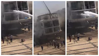 السيطرة على حريق بباخرة نيلية في الأقصر.. وإصابة أحد أفراد الطاقم (صور)