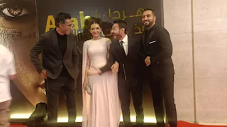 بالصور.. حضور لافت لـ أحمد زاهر وابنته ملك في مهرجان الفضائيات العربية