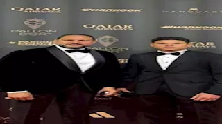 بالصور- عماد زيادة ونجله يدعمان محمد صلاح في باريس