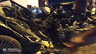 "العربية اتعجنت".. 3 جثث ومصاب في حادث تصادم على الطريق الزراعي بالبحيرة - صور 