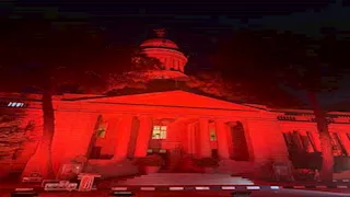 إضاءة مبنى قبة قصر العيني باللون البرتقالي احتفالآ باليوم العالمي لسلامة المريض - صور 