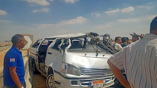 22 مصابا في حادث مرروي بطريق الفيوم