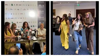 فيديو طريف يجمع نرمين الفقي ونيكول سابا مع غادة عادل ونجلها بالغردقة