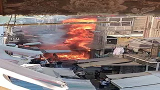  3 مصابين بينهم شرطي في حريق شقة بالبدرشين