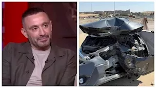 أول تعليق من أحمد السقا بعد تعرضه لحادث سير 