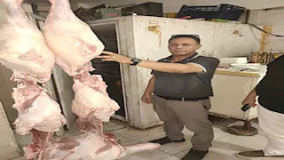 ضبط دجاج ولحوم مجهولة المصدر داخل مطعم في الإسماعيلية