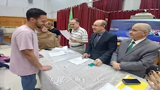 بالصور- توقيع عقود المعلمين الناجحين في مسابقة 30 ألف معلم بالمنوفية