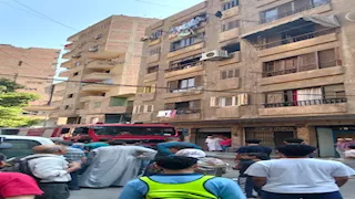  القطامية تستيقظ على لهب.. 11 مصابًا في حريق عمارة الهناجر الجديدة