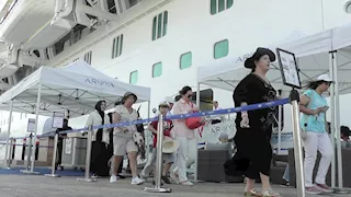 تحمل 3915 سائحًا.. ميناء الإسكندرية يستقبل السفينة "أرويا" بعروض فلكلورية -صور