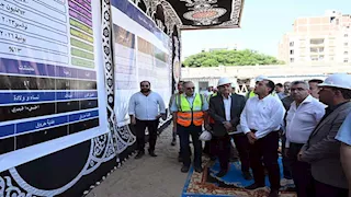 رئيس الوزراء يتفقد الأعمال الإنشائية لمشروع مستشفى أشمون المركزي الجديد