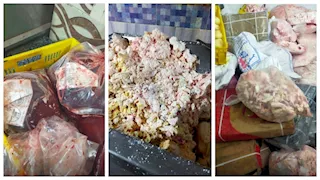 ضبط 3.6 طن لحوم ودهون فاسدة بمصنع غير مرخص في القليوبية (صور)