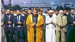 أدهم نابلسي يؤم المصلين في معرض دمشق الدولي ويتصدر "التريند"