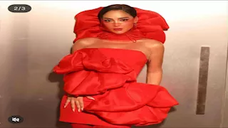 بسمة بوسيل تتألق في البندقية بفستان فوشيا وطرحة وردية لافتة.. سر اللوك؟