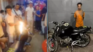 ابتهاجًا بزفاف صديقه.. عاطل يشعل النيران بدراجته النارية والداخلية تكشف التفاصيل