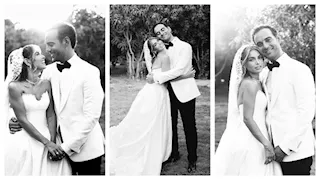 "أبيض في أسود".. 10 صور جديدة من حفل زفاف هاجر السراج