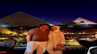 بالصور.. المنتج محمود الشيخ يحتفل بعيد زواجه السابع بأحد الفنادق الكبرى 