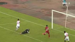 "صاحب بطاقة التأهل للمونديال".. 8 صور لاحتفال محمد بن رمضان بهدفه في مرمى غينيا الإستوائية