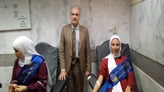 جامعة أسوان وقوات الدفاع الشعبي تطلقان حملة للتبرع بالدم (صور)