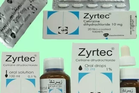 زيرتك Zyrtec- دواعي الاستعمال والجرعة والآثار الجانبية
