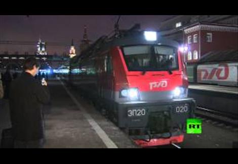 انطلاق أول قطار بطابقين في روسيا